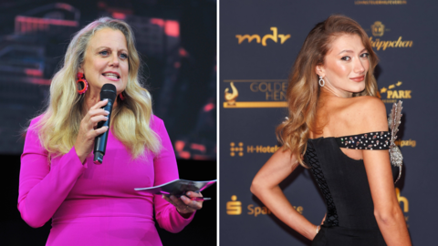 Barbara Schöneberger moderierte im Rahmen der "Goldene Henne"-Preisverleihung. Im Gespräch mit Sängerin Leony kam es zu einem peinlichen Moment.