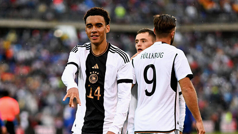 Deckel drauf: Mit seinem zweiten Länderspieltor entschied Jamal Musiala nach einer Stunde die Partie gegen die USA. Deckel drauf: Mit seinem zweiten Länderspieltor entschied Jamal Musiala nach einer Stunde die Partie gegen die USA.