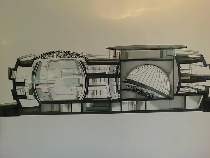 So soll es mal aussehen: Das neue Planetarium in Garching. Hier gibt's die Studien.