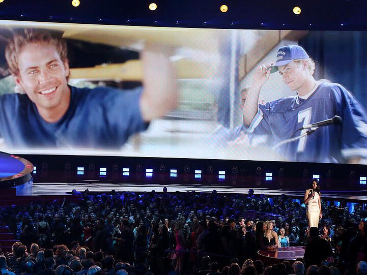 Paul Walker gibt es nur noch als Leinwand-Illusion - hier bei den MTV Movie Awards