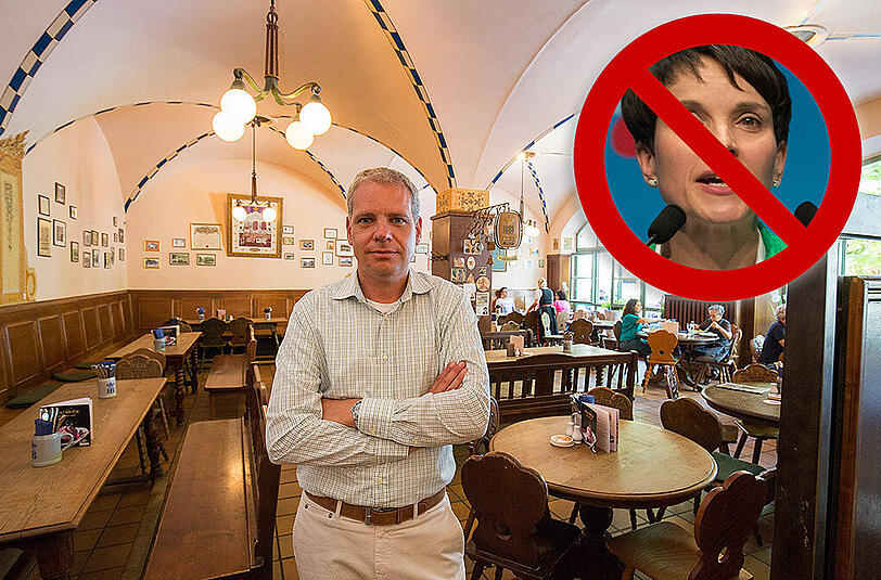 Hofbräu-Wirt Ricky Steinberg hat die AfD wieder ausgeladen.