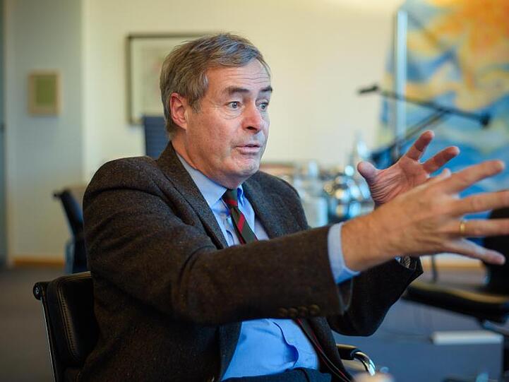 Ingo Kramer, Präsident der Bundesvereinigung der Deutschen Arbeitgeberverbände, während eines Interviews.