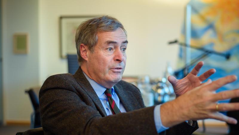 Ingo Kramer, Präsident der Bundesvereinigung der Deutschen Arbeitgeberverbände, während eines Interviews. Ingo Kramer, Präsident der Bundesvereinigung der Deutschen Arbeitgeberverbände, während eines Interviews.