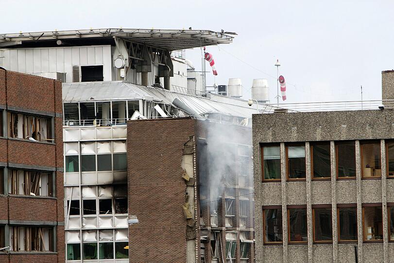 Blut, Zerstörung und Tränen - eine gigantische Explosion hat Oslo erschüttert - die Bilder vom Terror.