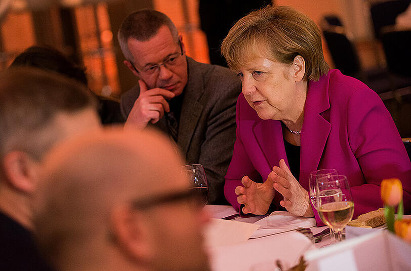 Kanzlerin Angela Merkel beim Bundesparteitag der CDU am Montag.