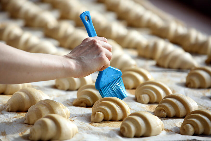 Buttercroissants gibt es jeden Freitag.