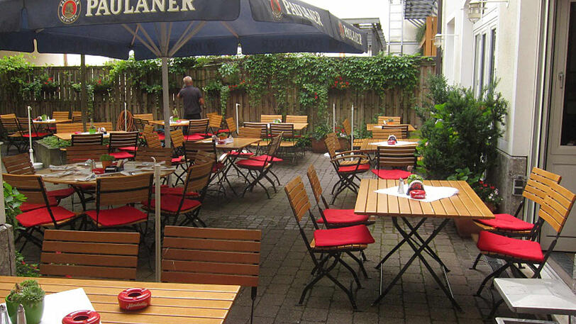 Der Außenbereich vom Paulaner.