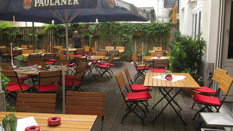 Der Außenbereich vom Paulaner. Der Außenbereich vom Paulaner.