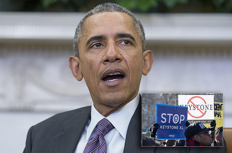 Die Öl-Pipeline, gegen deren verfrühte Bauerlaubnis US-Präsident Obama sein Veto eingelegt hat, ist heftig umstritten.