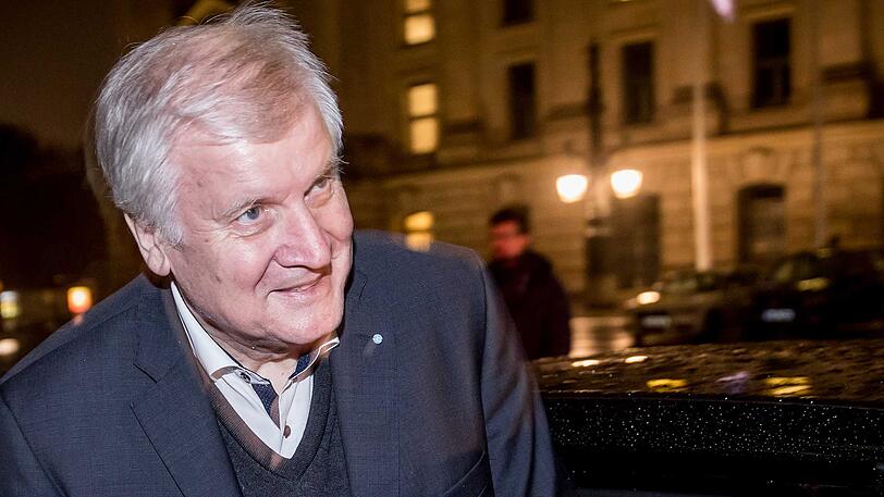 CSU-Vorsitzender Horst Seehofer nach dem Abbruch der Sondierungsgespräche in Berlin.