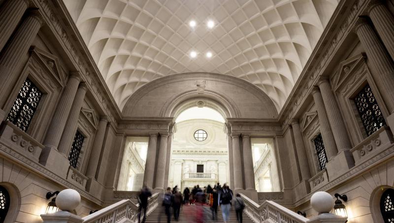Die Haupttreppenhalle der Staatsbibliothek Unter den Linden. Die Haupttreppenhalle der Staatsbibliothek Unter den Linden.