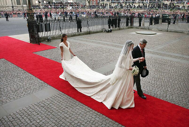 Ein Traum in weiß: Kates Hochzeitskleid.
