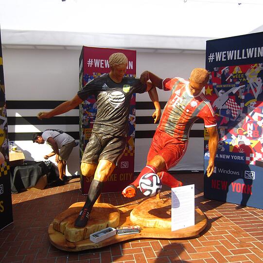 Die Bayern sind in Portland gelandet. Impressionen vor dem Spiel gegen das MLS-Allstar-Team am Pionier Square.