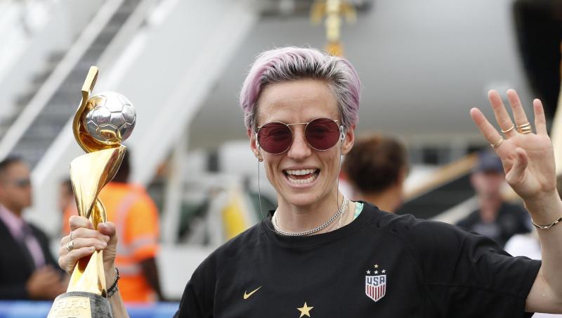 Trump-Kritikerin: Megan Rapinoe. Trump-Kritikerin: Megan Rapinoe.