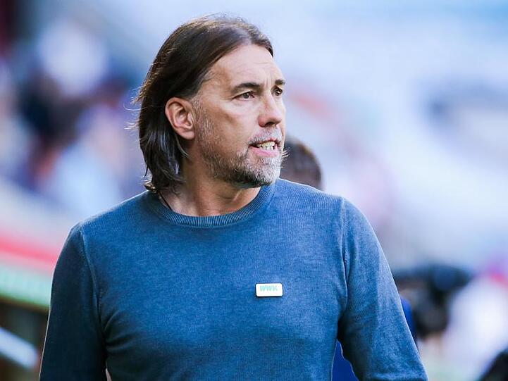 Augsburgs Trainer Martin Schmidt. Foto: Tom Weller/Archivbild