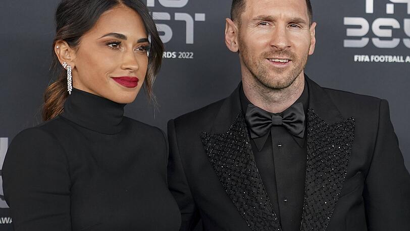 Fu&szlig;baller Lionel Messi und seine Partnerin Antonela Roccuzzo.
