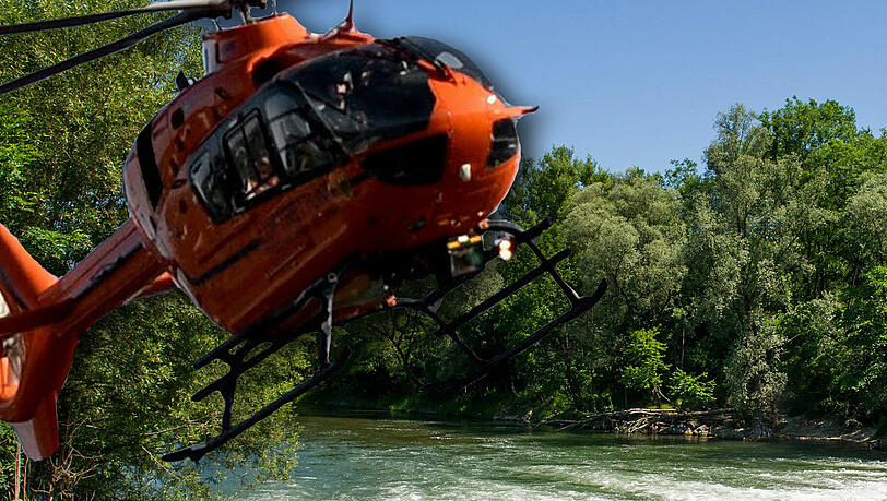 Mit einem Rettungshubschrauber wurden die Schiffbrüchigen gerettet (Symbolbild). Mit einem Rettungshubschrauber wurden die Schiffbrüchigen gerettet (Symbolbild).