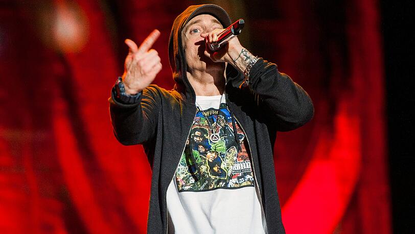 US-Rapper Eminem. US-Rapper Eminem.