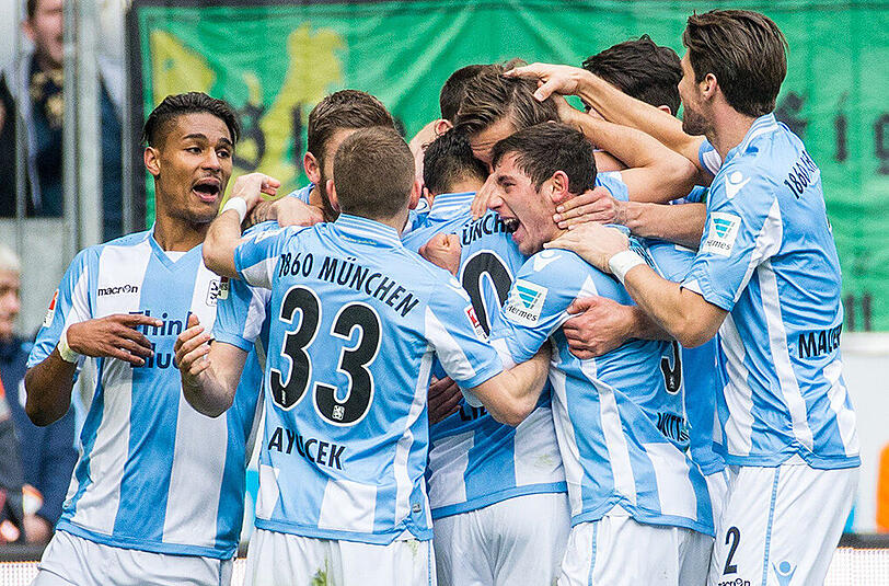 Drei Tore in einem Spiel: Die Profis des TSV 1860 blicken optimistisch auf die kommenden Aufgaben.