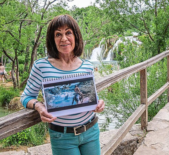 Marie Versini bei Zadar in Kroatien.