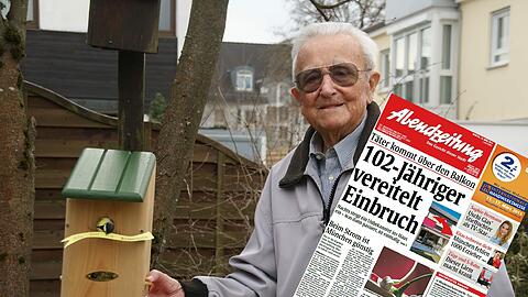 Ein neues Vogelhaus für seine geliebten Meisen bekam Franz B. zu seinem 103. Geburtstag von seinem Schwager geschenkt - und so berichtete die Abendzeitung vergangene Woche am 10. März.