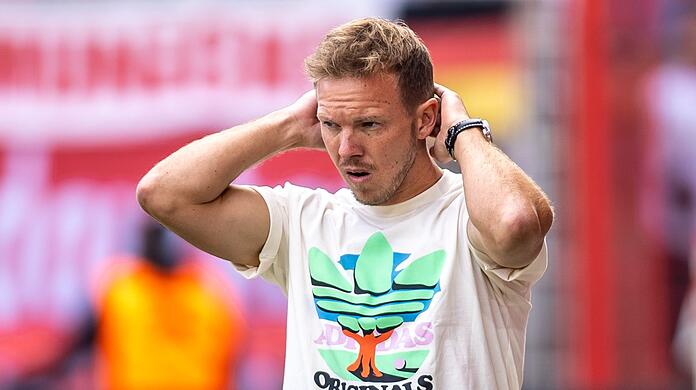 Bayern-Trainer Julian Nagelsmann war nach dem 1:1 in Berlin genervt.