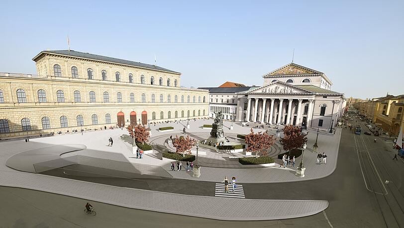 Der CSU-Vorschlag zum Max-Joseph-Platz. Der CSU-Vorschlag zum Max-Joseph-Platz.