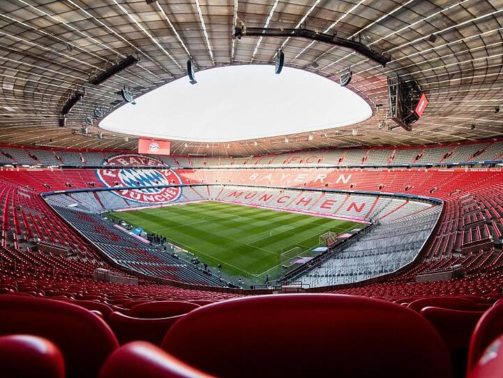 Blick in die Allianz-Arena in München. Foto: Matthias Balk/dpa/Archivbild