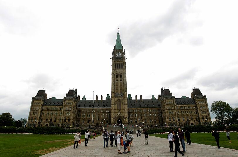 Das Parlamentsgebäude in Ottawa, Kanada