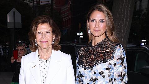 Elegantes Duo: Königin Silvia und Prinzessin Madeleine nahmen am 25. September an einem Dinner zum 25. Geburtstag der "World Childhood Foundation USA" teil.