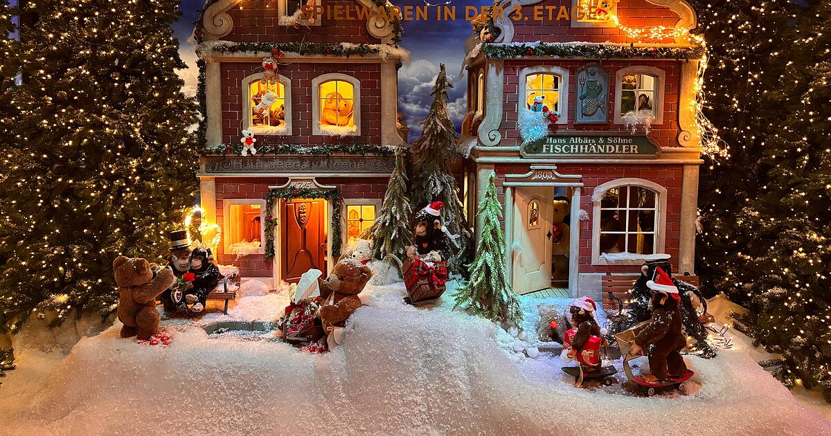 B-ren-Affen-und-Feuerhasen-Das-Steiff-Schaufenster-verzaubert-M-nchen