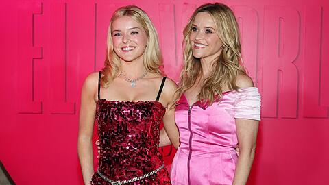 Lexi Minetree (li.) und Reese Witherspoon bei einem Event in New York City.