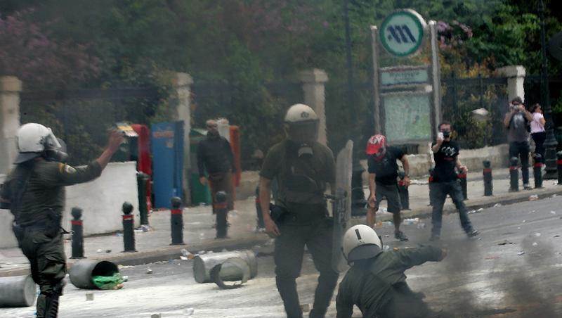 In Athen gibt es seit Dienstag Proteste auf den Straßen In Athen gibt es seit Dienstag Proteste auf den Straßen