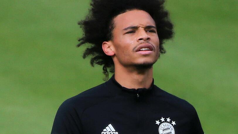 Nationalspieler Leroy Sané im Training an der Säbener Straße.