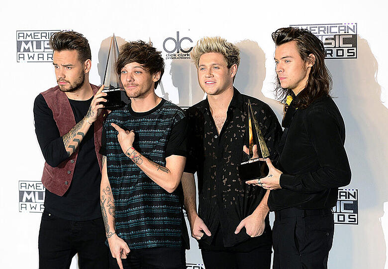 One Direction zählten wieder zu den Abräumern des Abends.