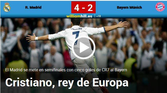 Cristiano Ronaldo, der König von Europa! Zumindest wenn es nach der "Marca" geht.