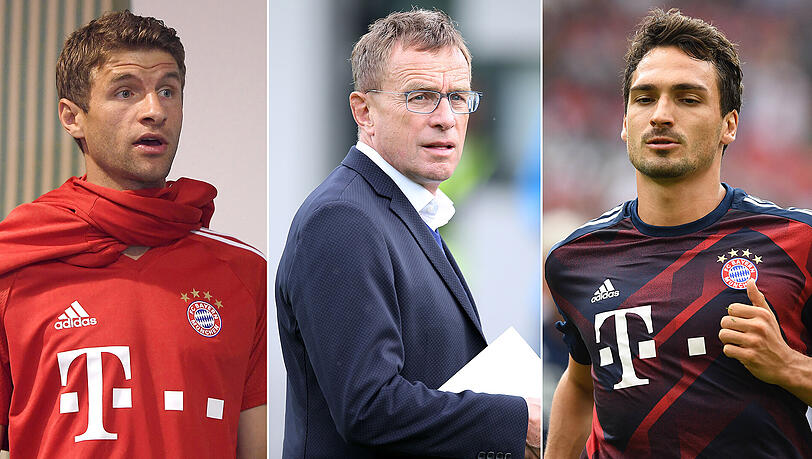 Hatte Thomas Müller (links) und Mats Hummels (rechts) auf dem Zettel: Ralf Rangnick, damals bei der TSG 1899 Hoffenheim.