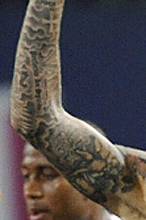 Keinen Platz verschwendet David Beckham: