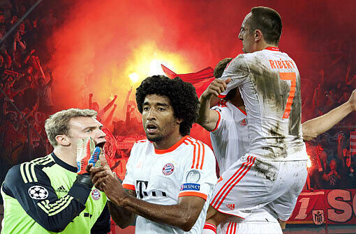Die Bayern gegen Lille - sehen Sie hier die Bilder des Spiels.
