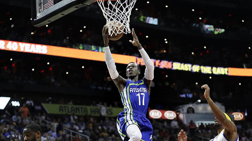 Dennis Schröder begann stark und beendete das Spiel gegen die Golden State Warriors auf der Bank.