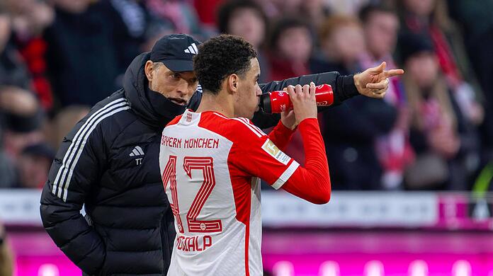 Vor Florian Wirtz hat Thomas Tuchel (l.) Respekt. Als Man of the Match will er jedoch Jamal Musiala (r.) sehen.