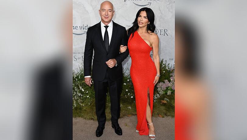 Jeff Bezos und Lauren Sanchez in London.