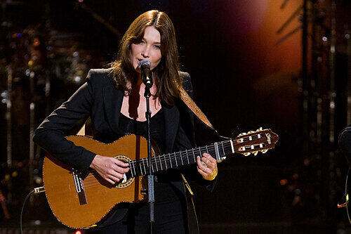 Carla Bruni in der Radio City Music Hall