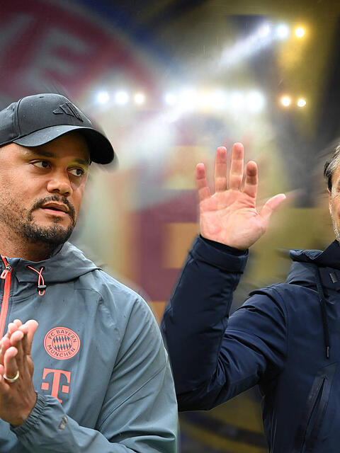 Bayern-Trainer Vincent Kompany trifft auf Dortmunds Niko Kovac.