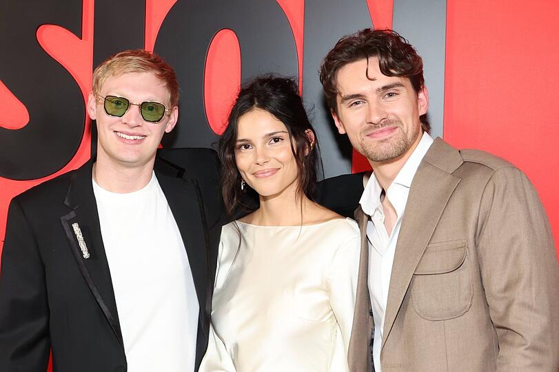 Curry Barker, Inde Navarrette and Michael Johnston beim Screening von „Obsession“ im Hollywood Legion Theater Curry Barker, Inde Navarrette and Michael Johnston beim Screening von „Obsession“ im Hollywood Legion Theater