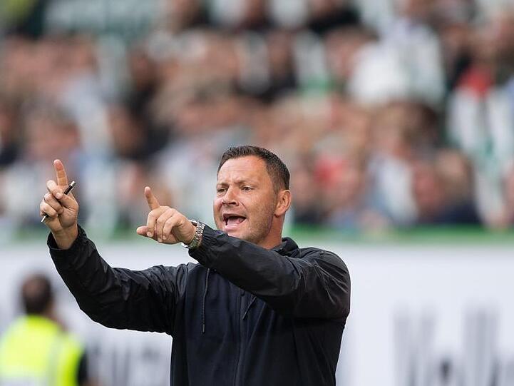 Herthas Trainer Pal Dardai in der Volkswagen Arena. Foto: Swen Pförtner/Archiv