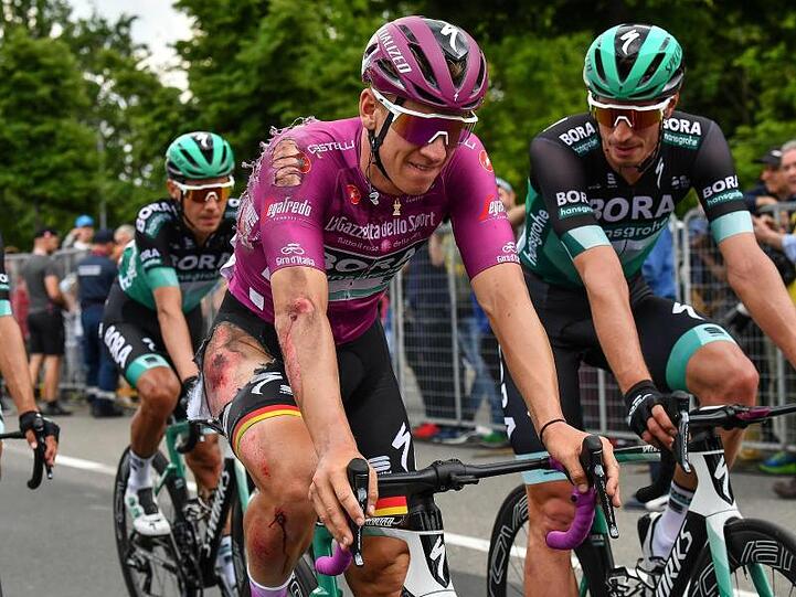 Pascal Ackermann war auf der 10. Etappe des Giro d&rsquo;Italia schwer gestürzt.