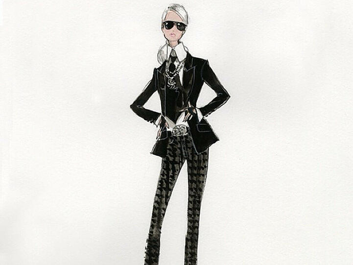 So stellt sich Karl Lagerfeld sein Barbie-Ebenbild vor