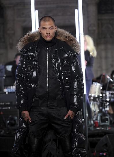 Jeremy Meeks lief auf der New Yorker Fashion Week