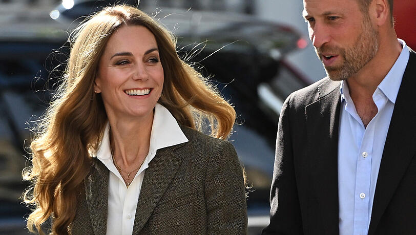 Prinzessin Kate und Prinz William am Donnerstag in London.